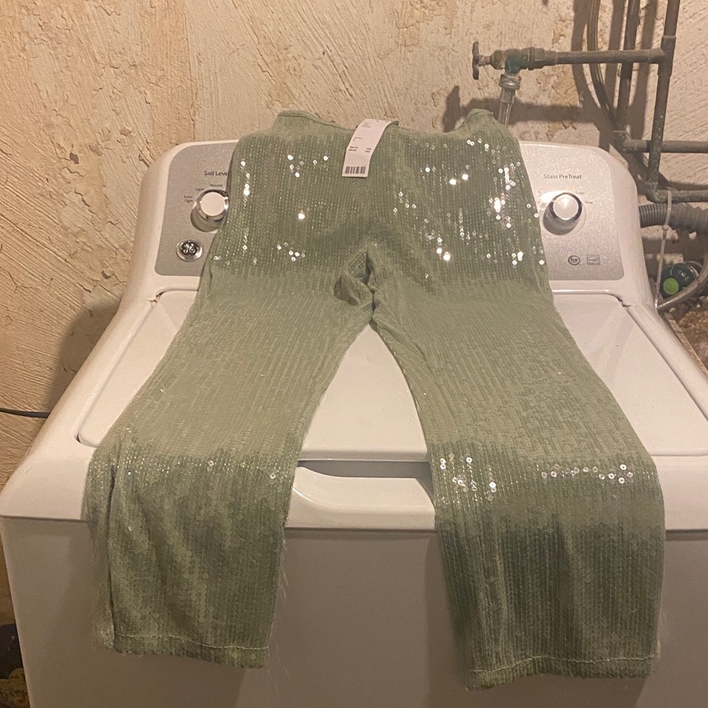 Kimchi Blue Green Sequin Leggings